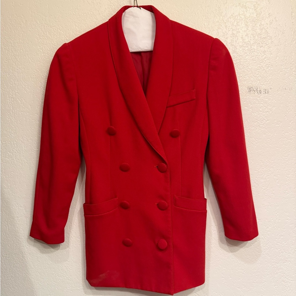 Spiegel Vibrant Red Petite Size 2 Blazer! Gorgeous! Perfect Condition.